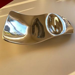 Nambe 15" Chip and Dip Server